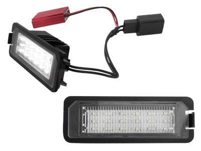 LED Licenceplateplaat lightning VW Golf V, VW Golf VI, VW Polo 6R