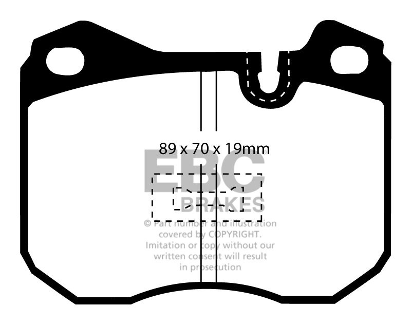 EBC Brakes LAMBORGHINI Diablo 5.7 (ATE) 90-96 Remblokken achterz