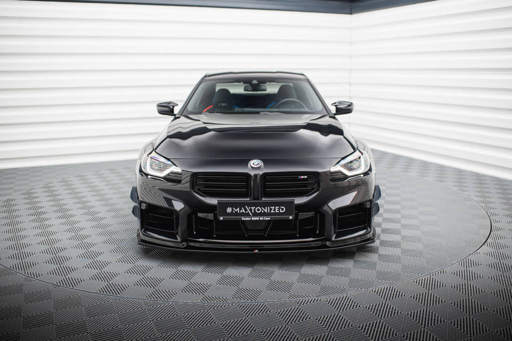 Voorspoiler V.4 BMW M2 G87 Maxton Glans Zwart