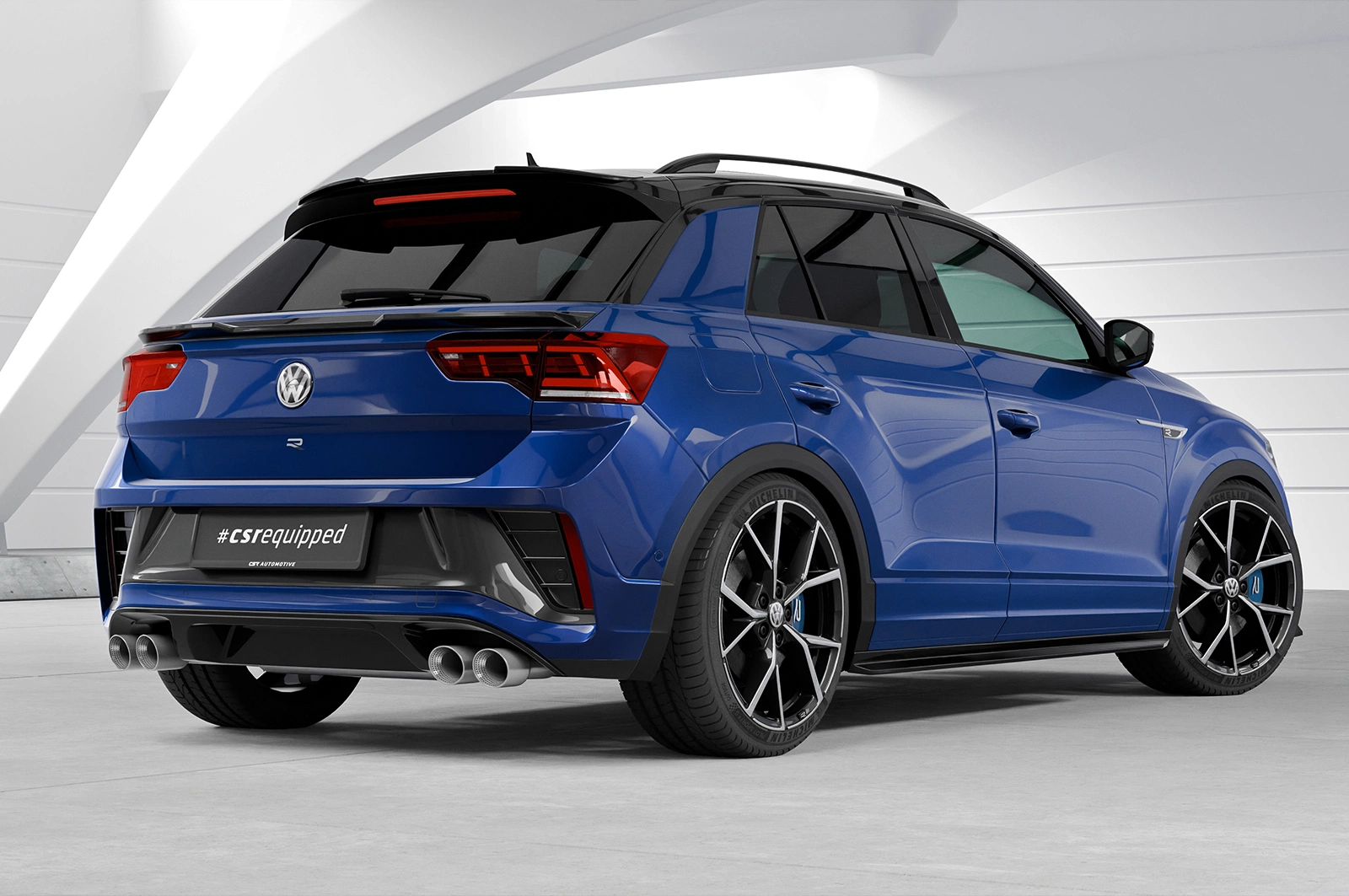 Achterspoiler VW T-Roc (Typ A1) glans zwart 2017–