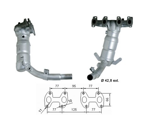 Fiat STRADA 1.2i 8V 1242 cc 44 Kw / 60 cv 188A4.000 Magnaflow CA