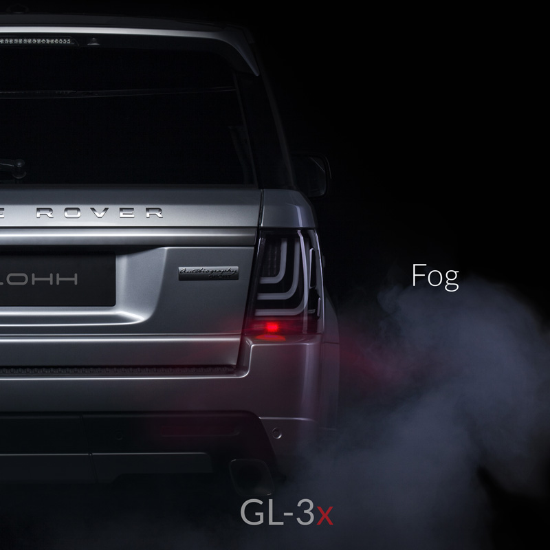 Glohh GL-3 Dynamic LED Achterlichten  Range Rover Sport L320 2005-2009 & 2010-2013 - Zwart