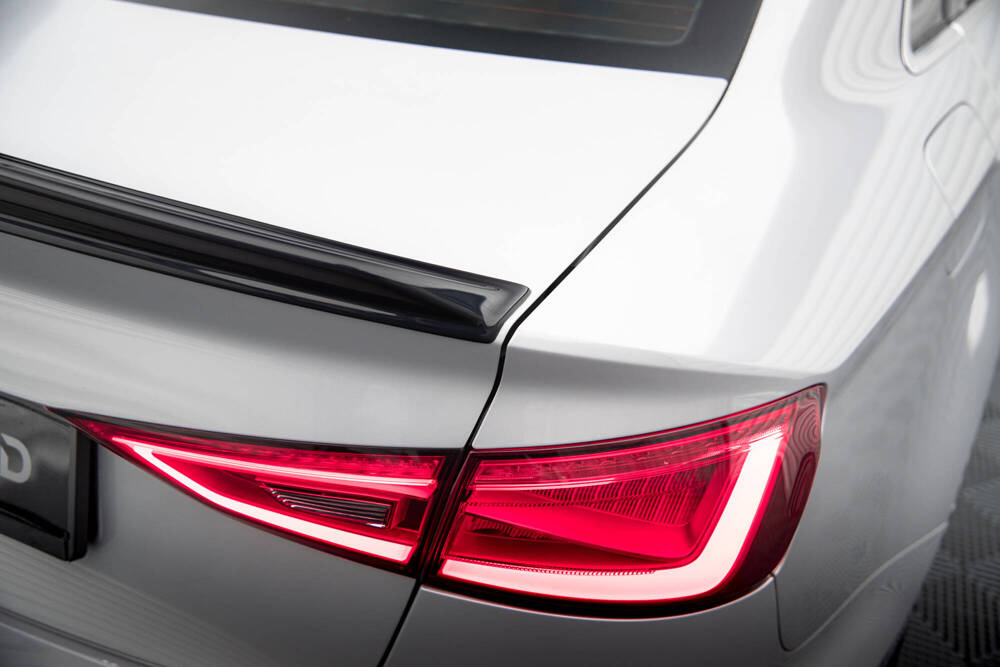 Spoiler Audi A3 / S3 / RS3 Limousine 8V Maxton Glans Zwart