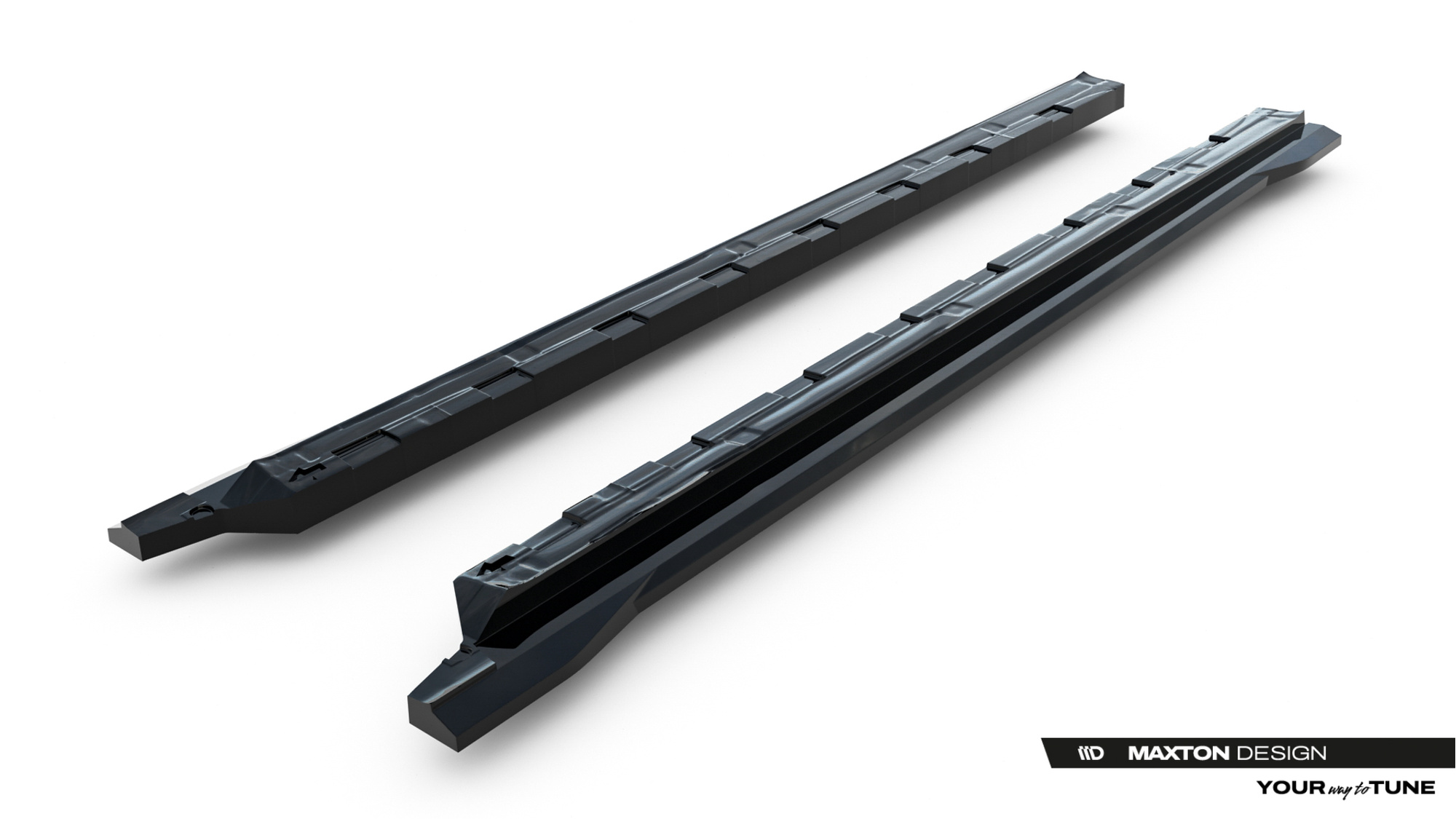 Zijskirts Jaecoo 7 Mk1 – Maxton Design Glans Zwart