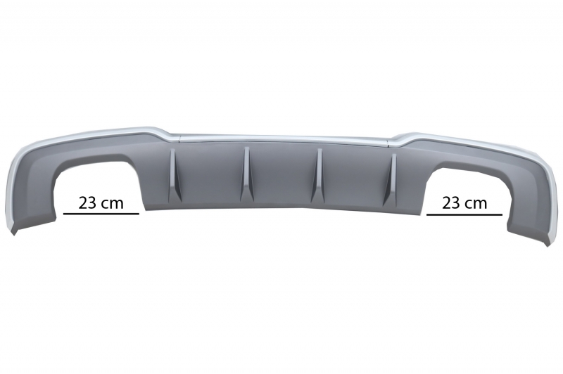 Audi A3 8V Sedan Facelift (2012-up) Achterbumper Diffuser + Tips