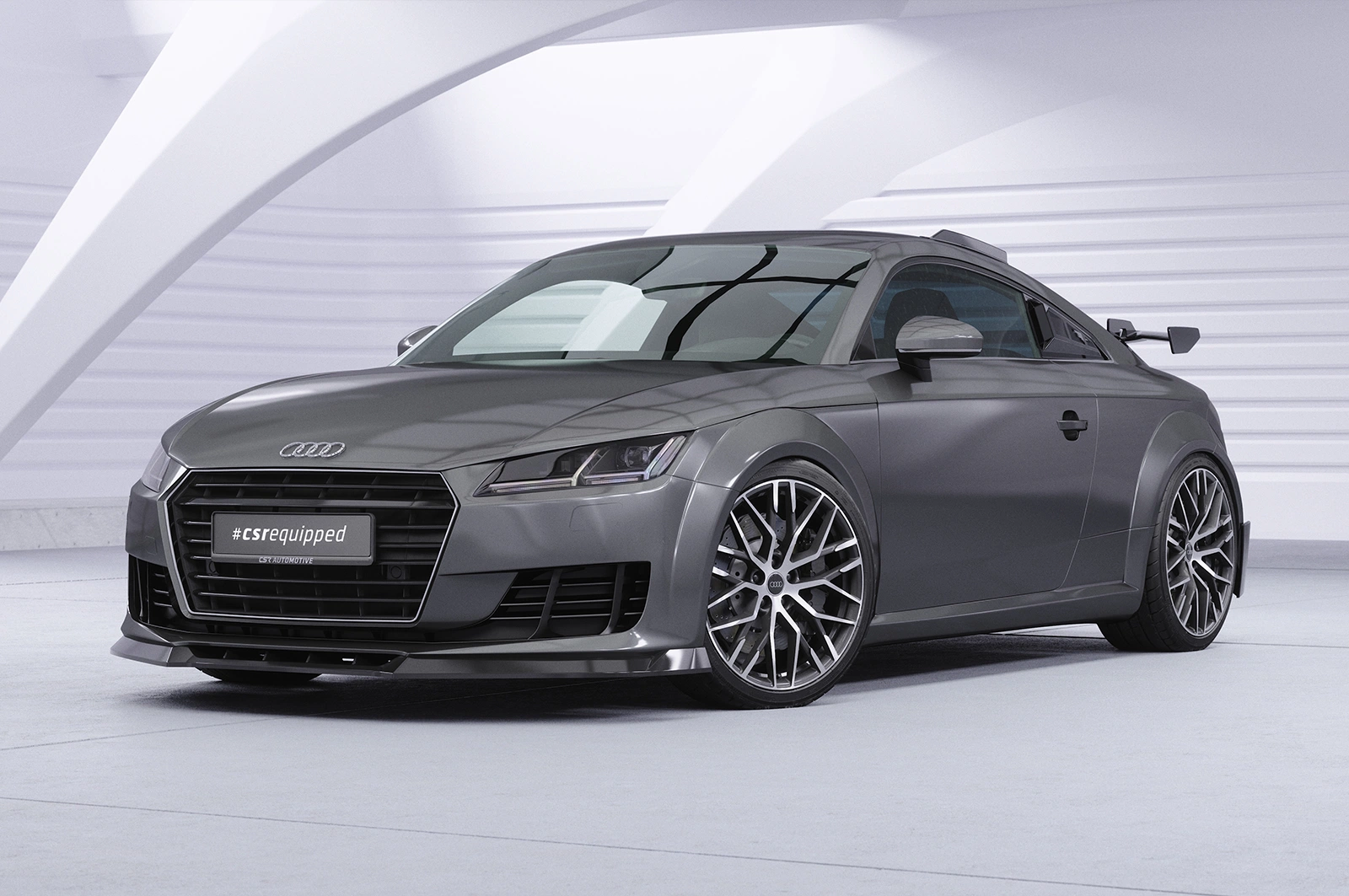 Voorspoiler Audi TT FV/8S Glans Zwart - CSR Design