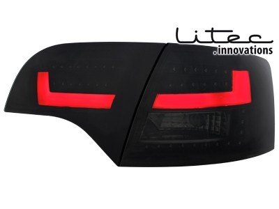 Taillights Audi A4 8E B7 04-08 Avant Dynamic LED black/smoke