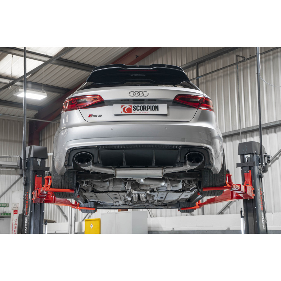 Audi RS3 8V Sportback 15 - 17 PFL Resonated cat-back system with valves