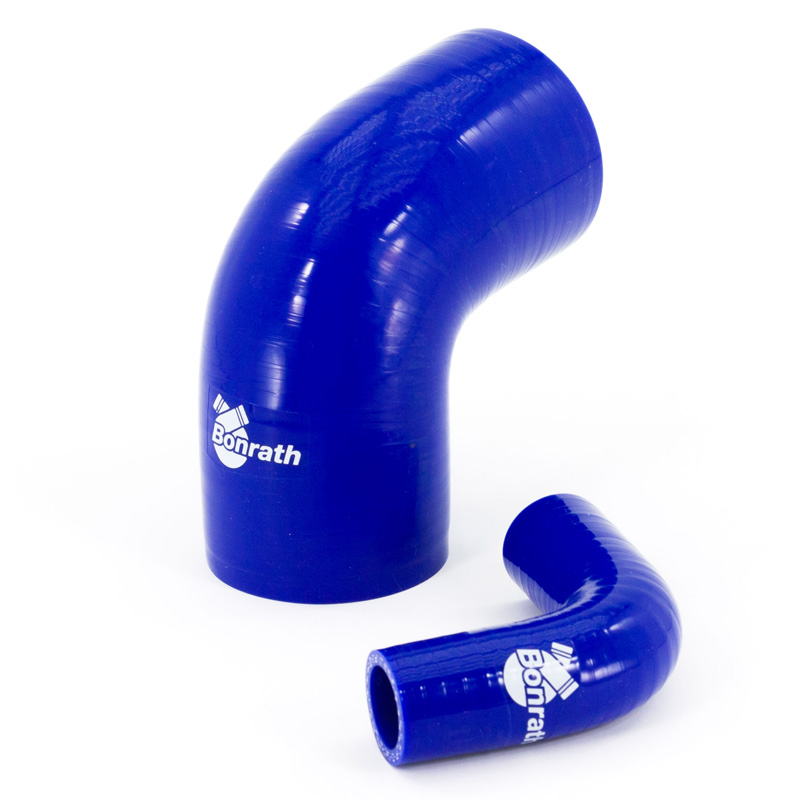 Bonrath Siliconen slang 90 graden bocht - Lengte:50mm - Ø63mm