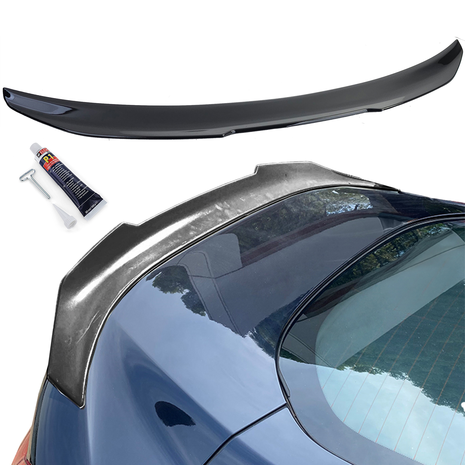 Spoiler BMW 8 Serie G15 Coupe Glans Zwart