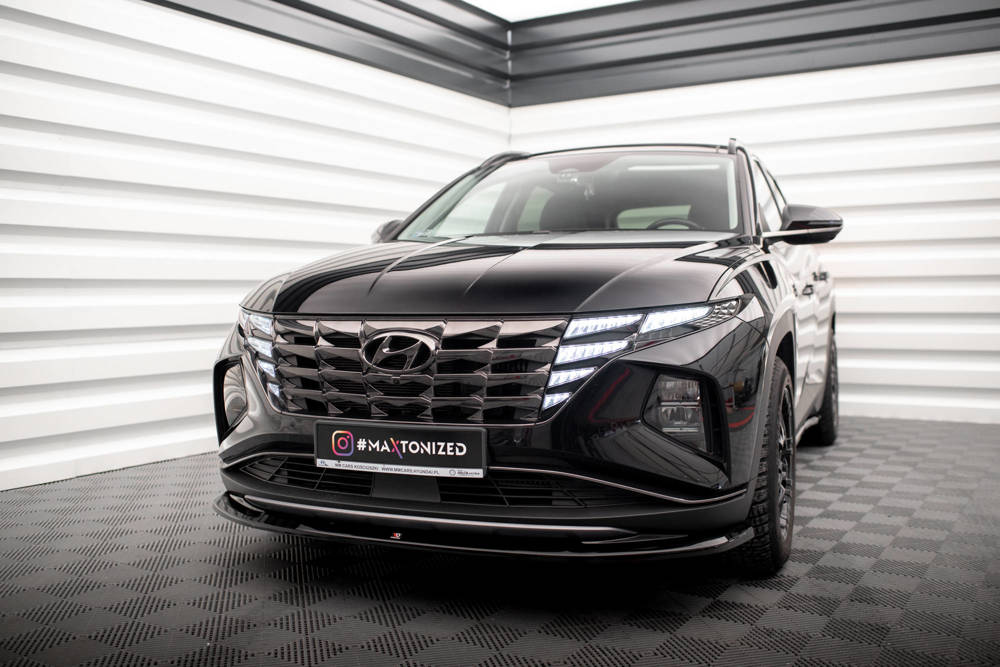 Voorspoiler V.1 Hyundai Tucson Mk4 2020 -  Maxton Glans Zwart