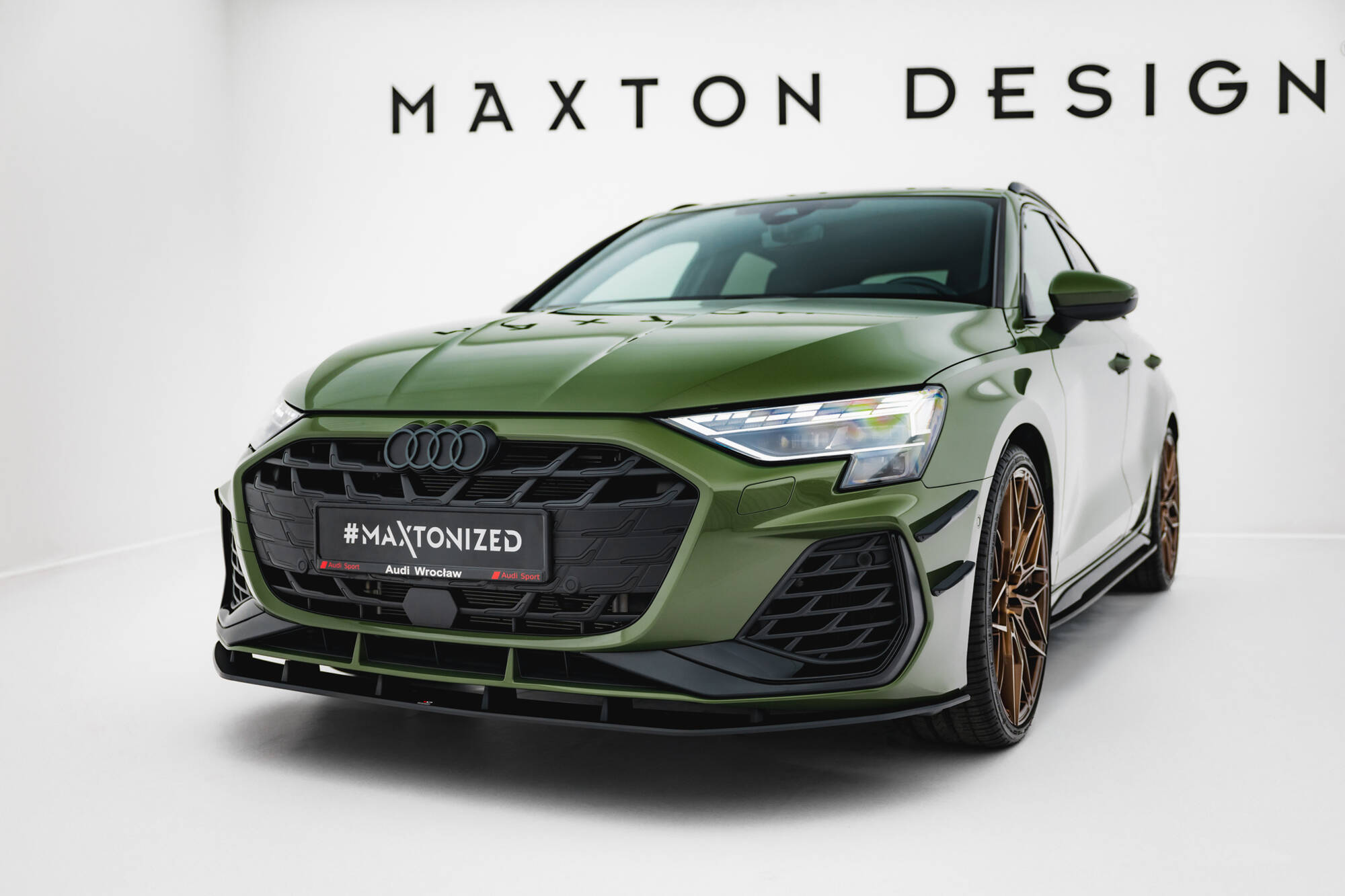 Street Pro Voorspoiler Audi S3 / A3 S-line 8Y Facelift Maxton