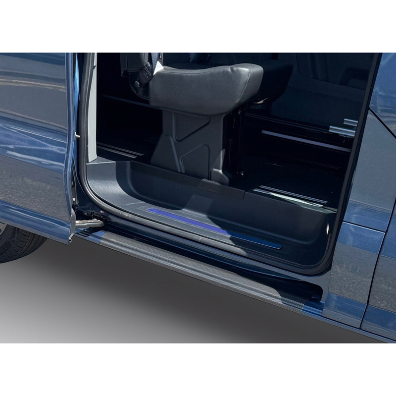 RGM Instaplijsten  Volkswagen Transporter T7 2024- & Ford Transit Custom / Tourneo Custom (V710) 2023- - Rechter schuifdeur - Carbon Look