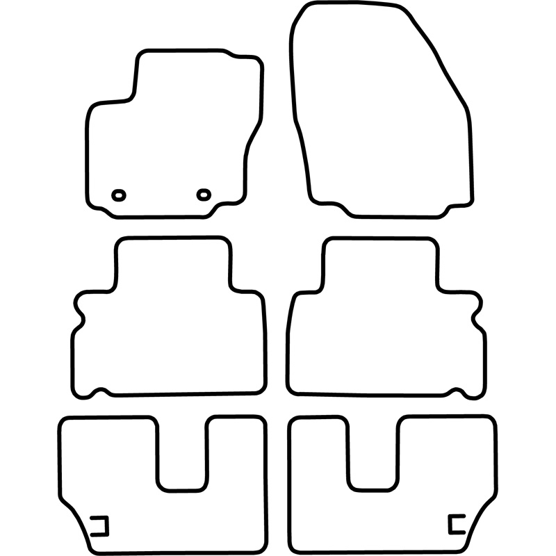Automatten Ford Galaxy 06- 7-persoons