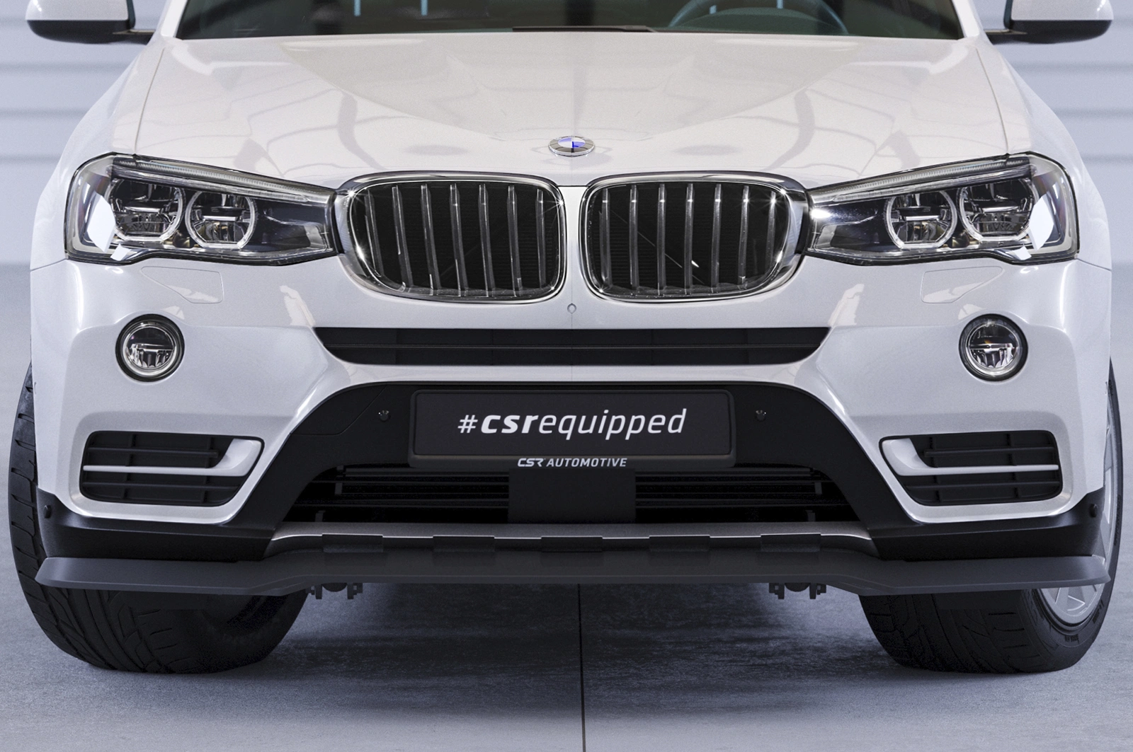 Voorspoiler BMW X3 (F25) LCI Glans Zwart – CSR Automotive
