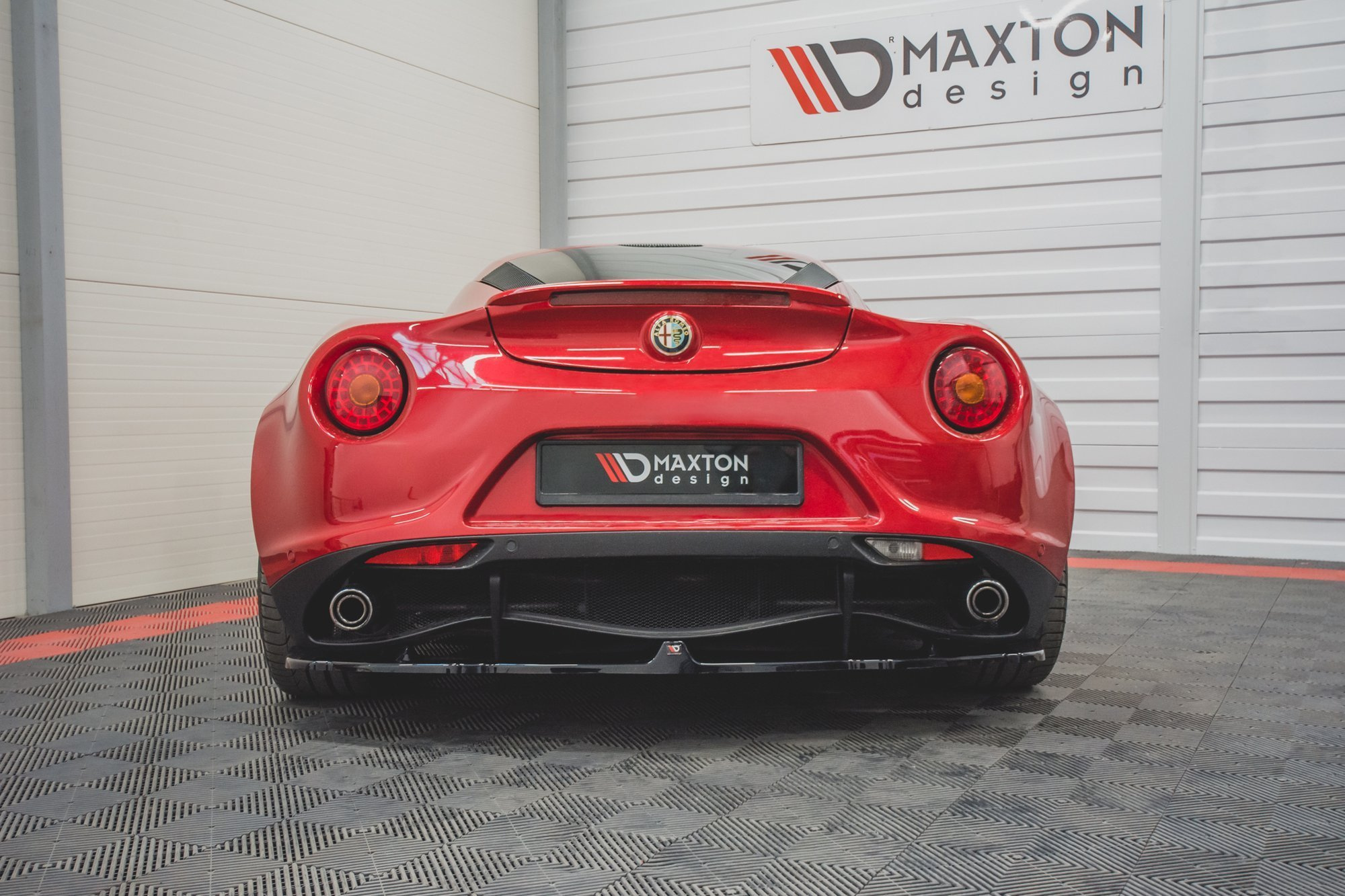 Diffusor Alfa Romeo 4C Maxton Glans Zwart