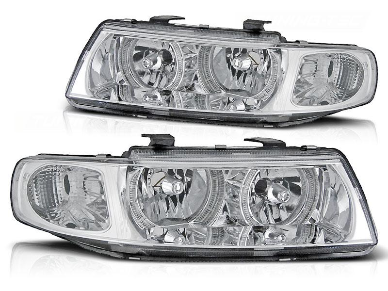 Faros Seat Leon/Toledo 99-04 Angel Eyes 2 cromo