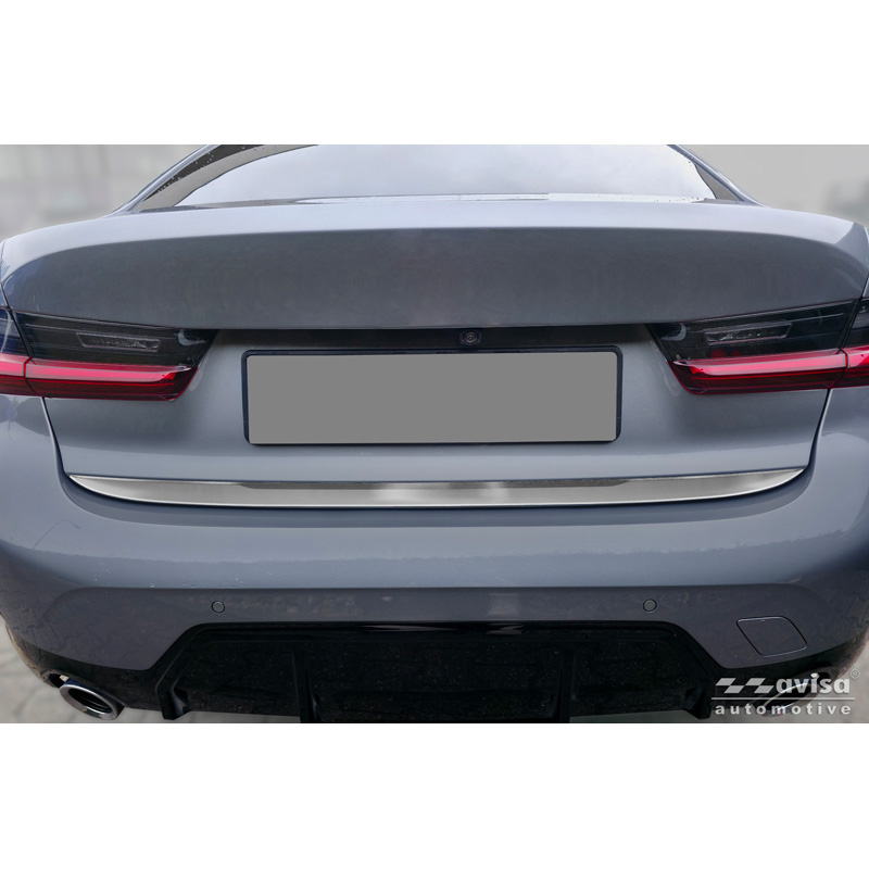 Avisa Geborsteld RVS Kofferbak Sierlijst  BMW 3-Serie (G20) M-Sport Facelift 2018-2022, Facelift 2022-2024 & Facelift 2024-