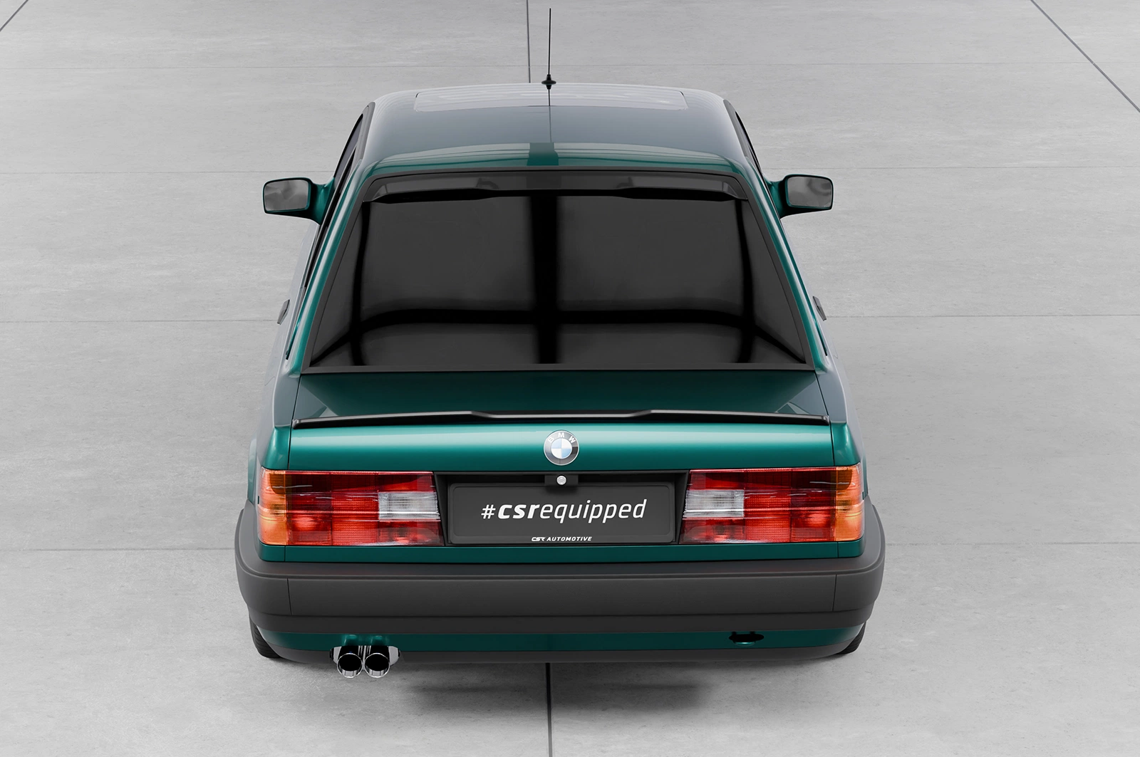Achterspoiler BMW 3er E30 Coupe glans zwart