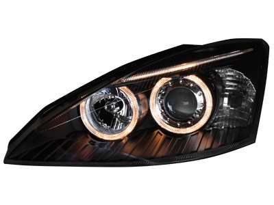 Faros Ford Focus Angel Eyes 98-01 negro