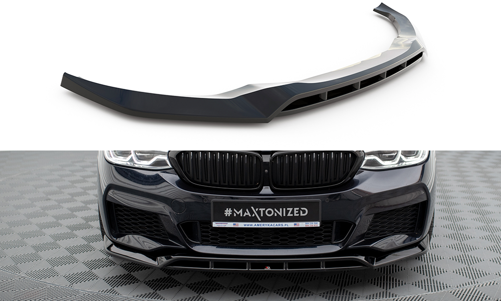 Voorspoiler BMW 6 GT M-Pakket G32 2017 - 2020 Maxton Glans Zwart