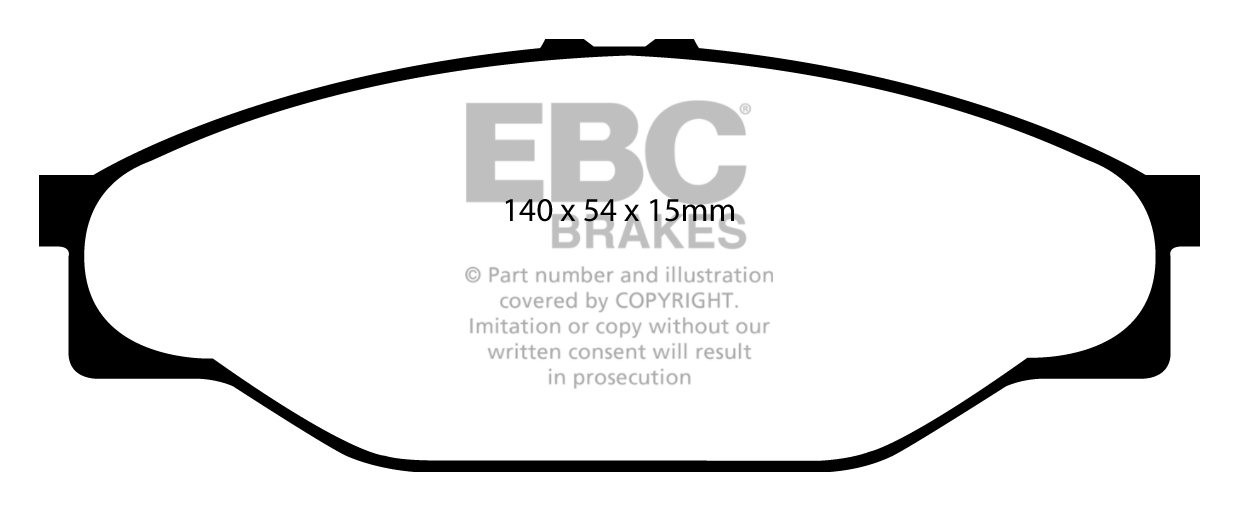 EBC Brakes TOYOTA BEDRIJFSWAGEN Hi-Lux 2.5 TD (KDN145) 2001-2006