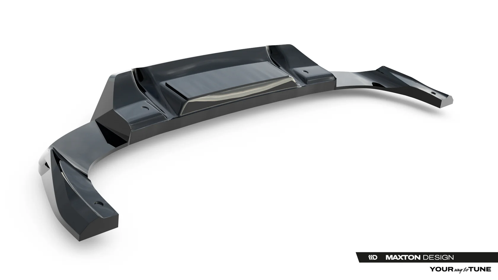 Diffuser Audi SQ5 Sportback / SUV Mk3 Maxton Glans Zwart