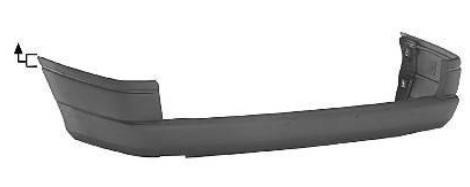 achterbumper, Caravan, in primer Opel Astra F, 1991 -1998