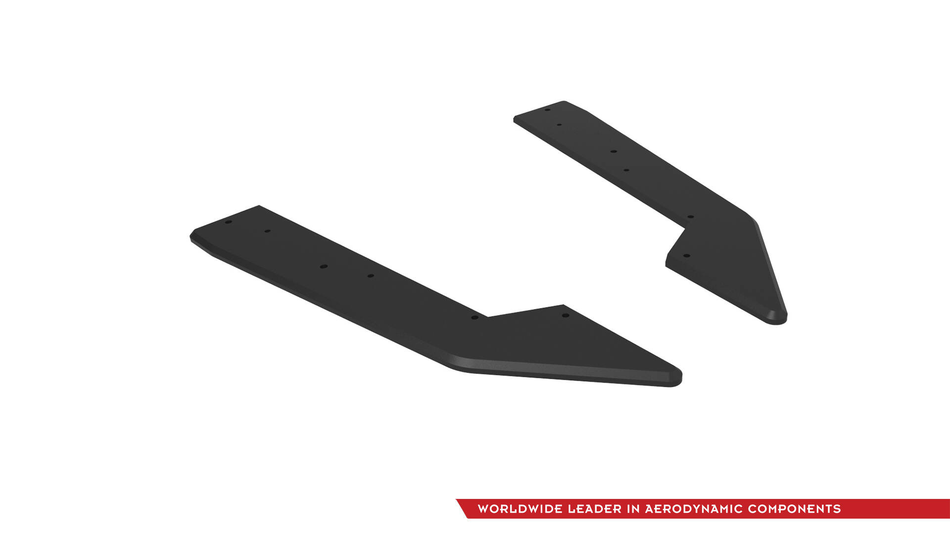 Street Pro Achterzij Spoilers Ford Mustang GT MK7 Maxton Glanzend zwart