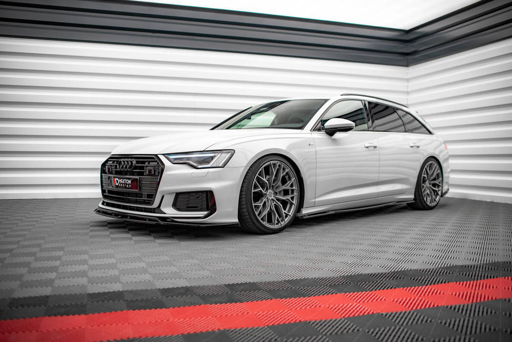 Zijskirts Audi A6 S-Line / S6 C8 Maxton Glans Zwart