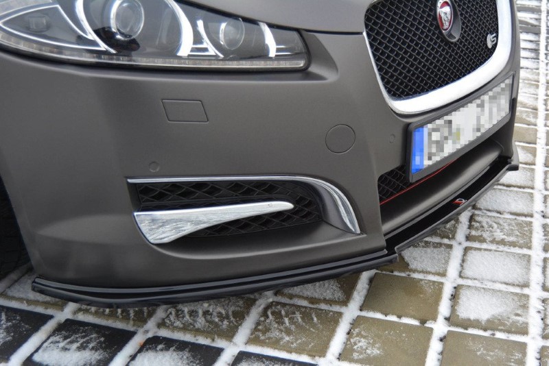 Voorspoiler Jaguar XF (X250) MK1 Sportbrake S-pack Glanzend Zwart