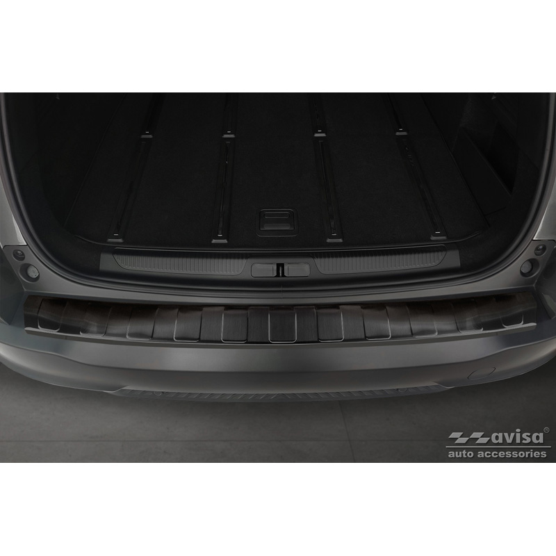 Zwart RVS Achterbumperprotector  Citroën C5 X 2021- 'Ribs'