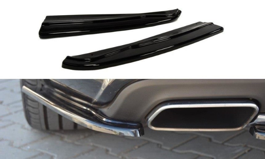 Achter zijskirts Mercedes CLS W218 AMG-Line Maxton Design glans zwart
