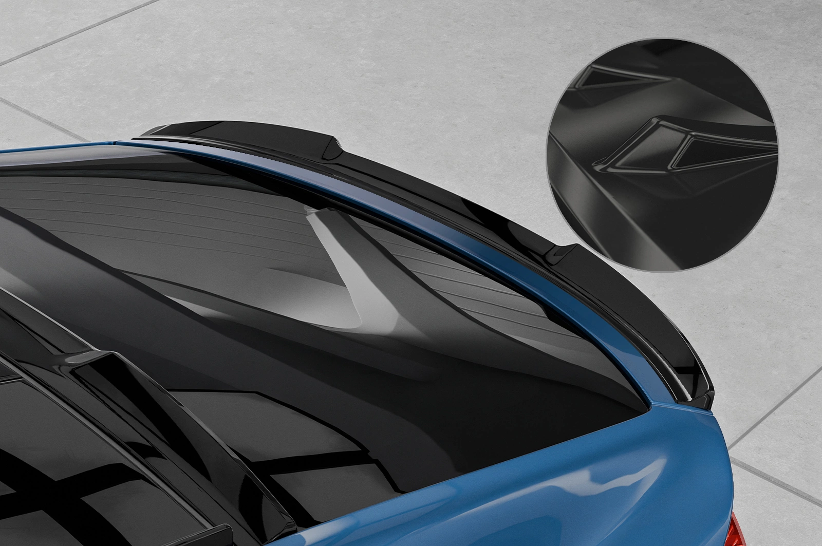 Achterspoiler Skoda Enyaq Coupe glans zwart