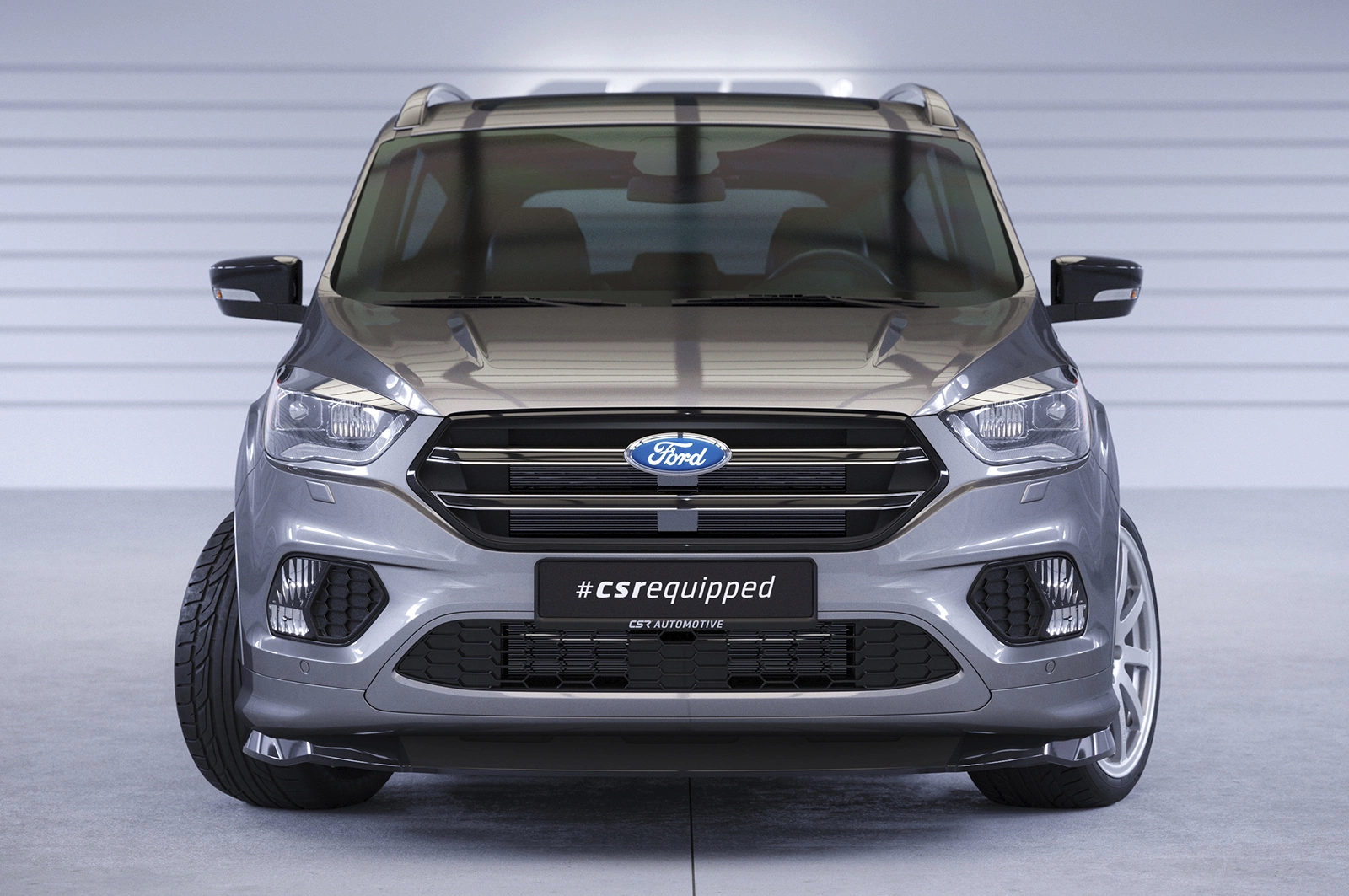 Voorspoiler Ford Kuga 2 2016–2019 (Facelift) – CSR Automotive – Glans Zwart