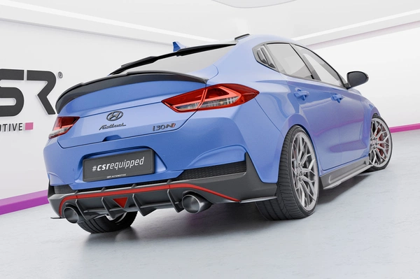 Spoilercap Hyundai I30 (PD) Fastback Glans Zwart