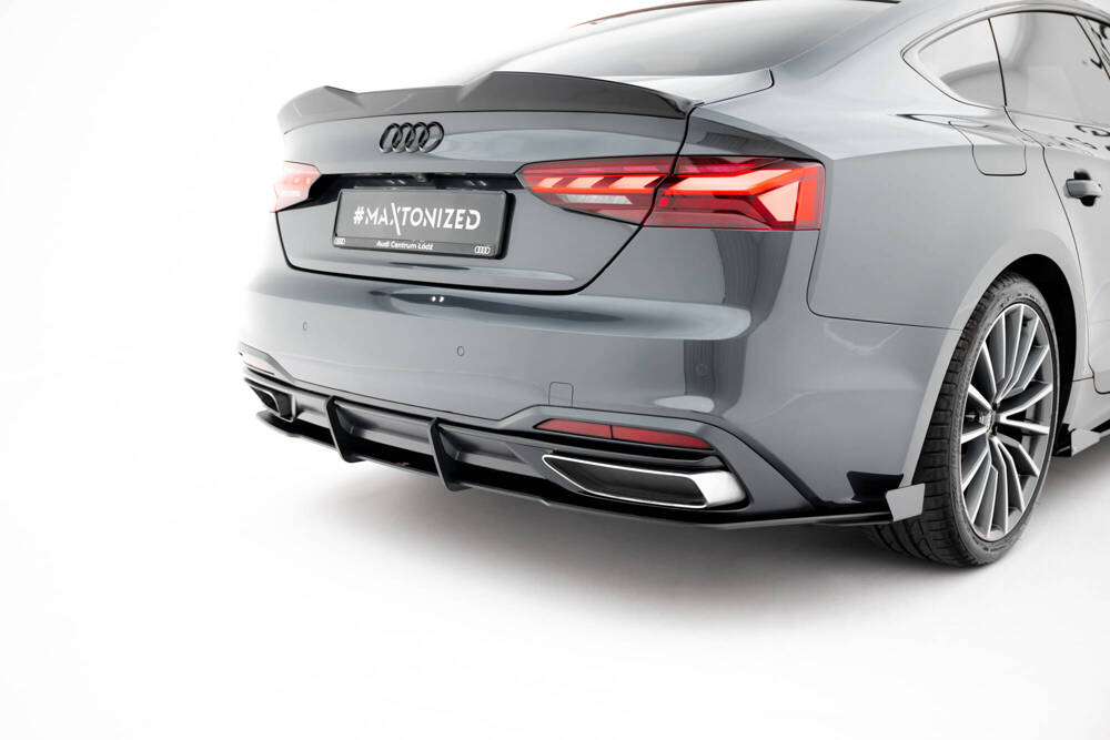 Achterzij Flaps Audi A5 F5 Facelift Maxton Glanzend zwart