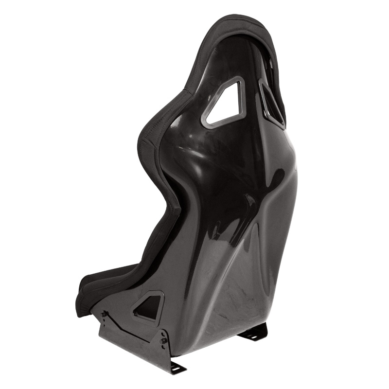 Sportstoel 'BS8' - Zwart - Vaste polyester rugleuning - incl. sledes