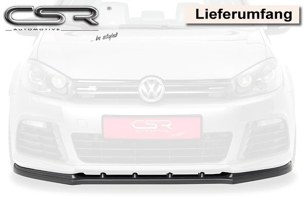 Cupspoilerlip carbon-look Volkswagen Golf 6 R CSL002-C