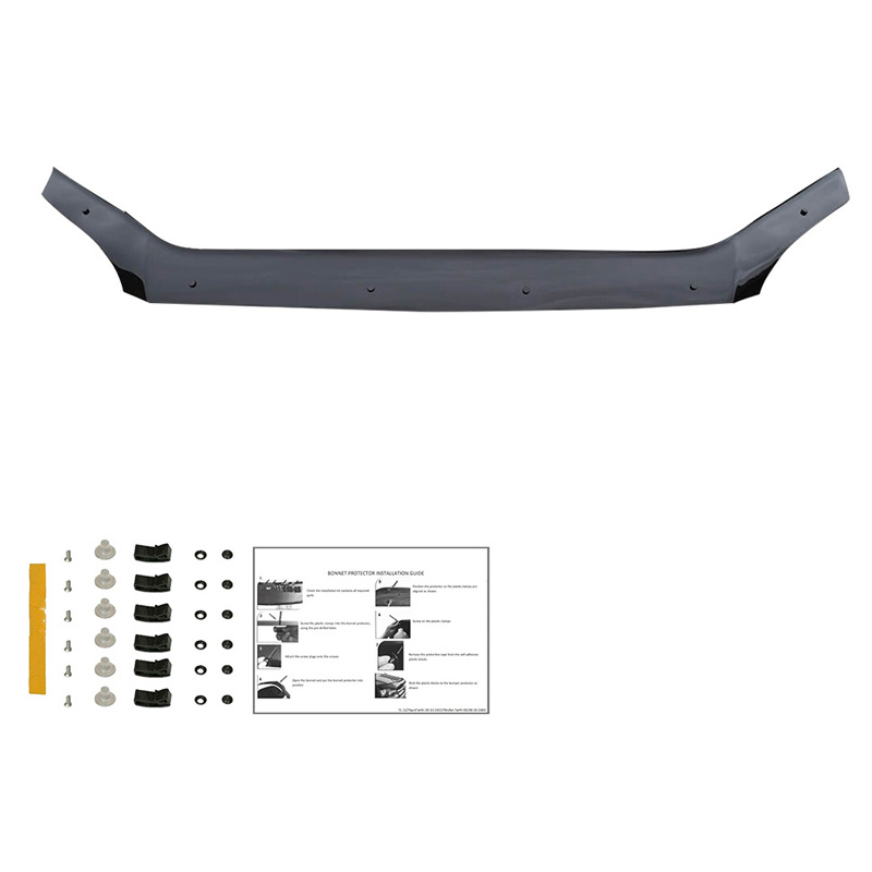 Motorkapbeschermer (steenslagcover)  Ford Transit MK7 2006-2014 - Glanzend zwart