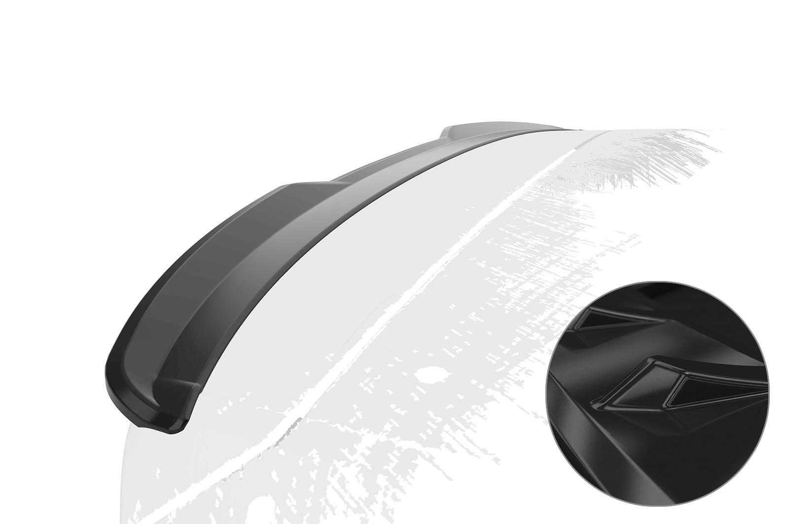 Spoiler Skoda Fabia 3 CSR glans Zwart