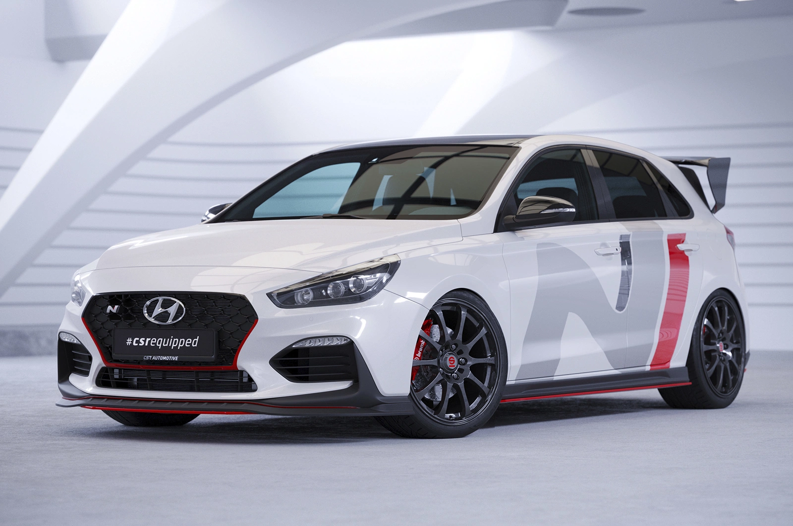 Voorspoiler Hyundai I30 (PD) N/N-Line glans zwart – 2017–08/2020