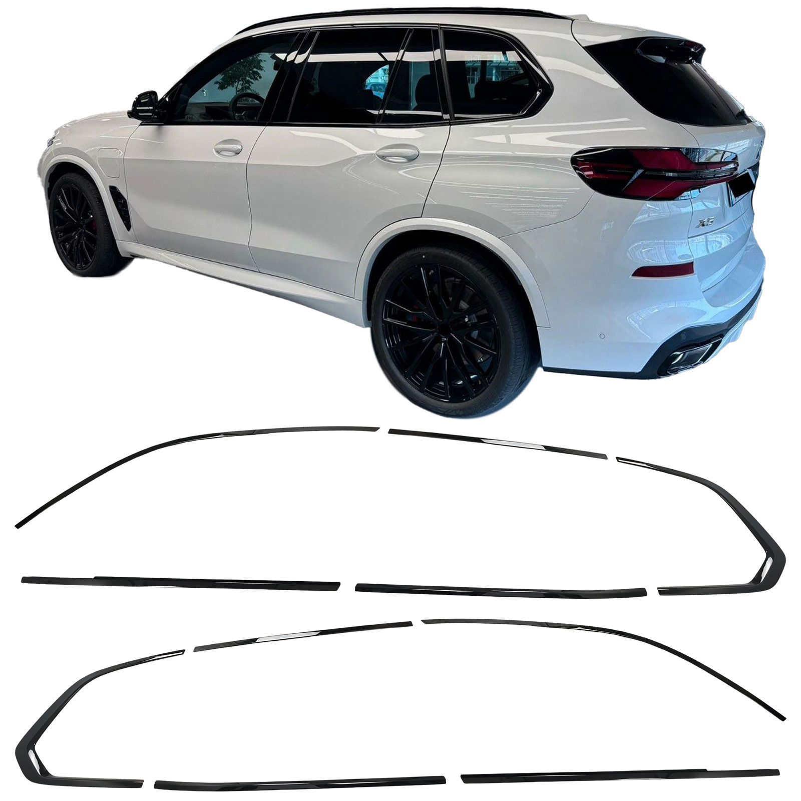 Raamlijsten BMW X5 G05 Glans Zwart