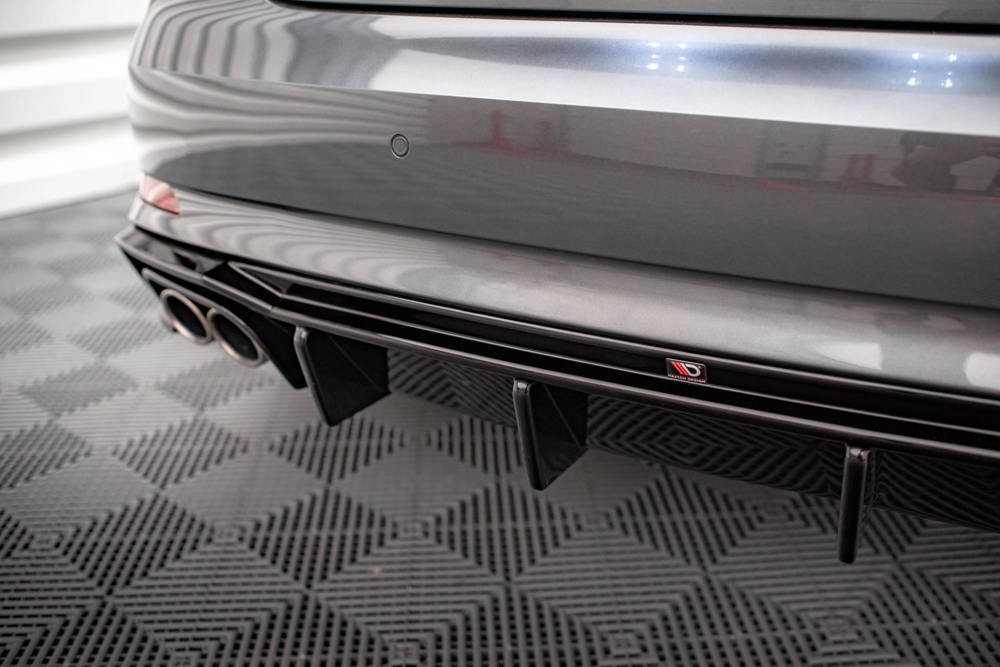 Achter Aanzet Audi S5 A5 F5 Coupe / Sportback Glanzend Zwart