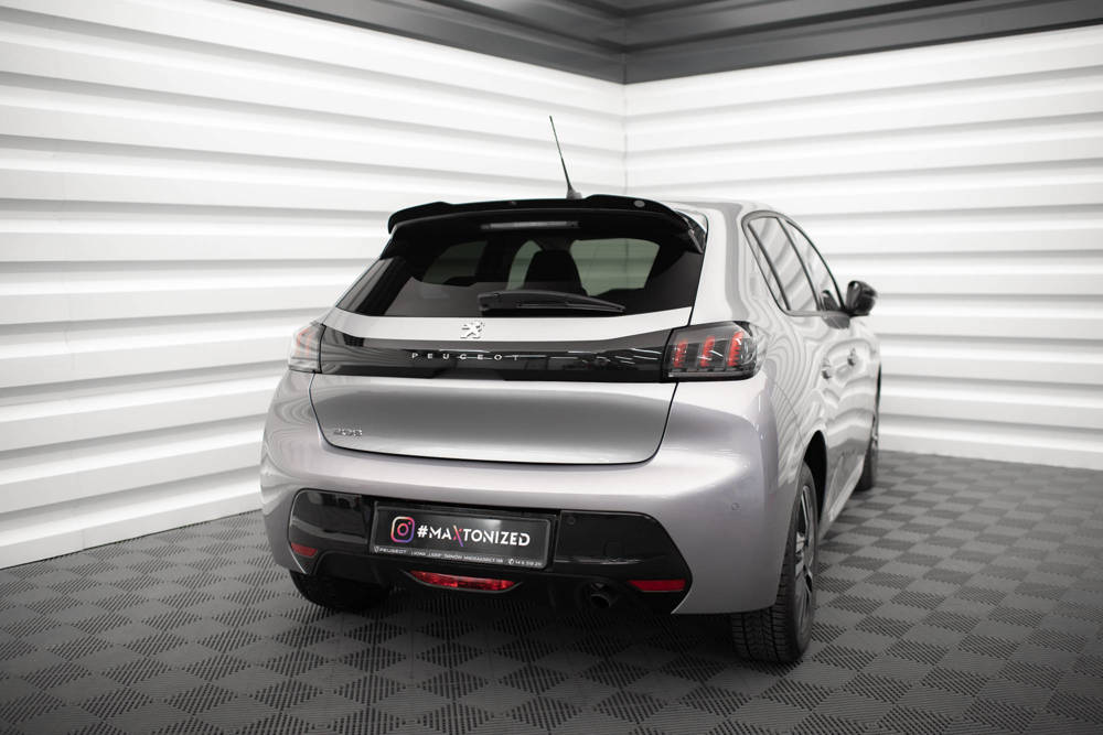 Spoiler V.2 Peugeot 208 MK2 Maxton Glans Zwart