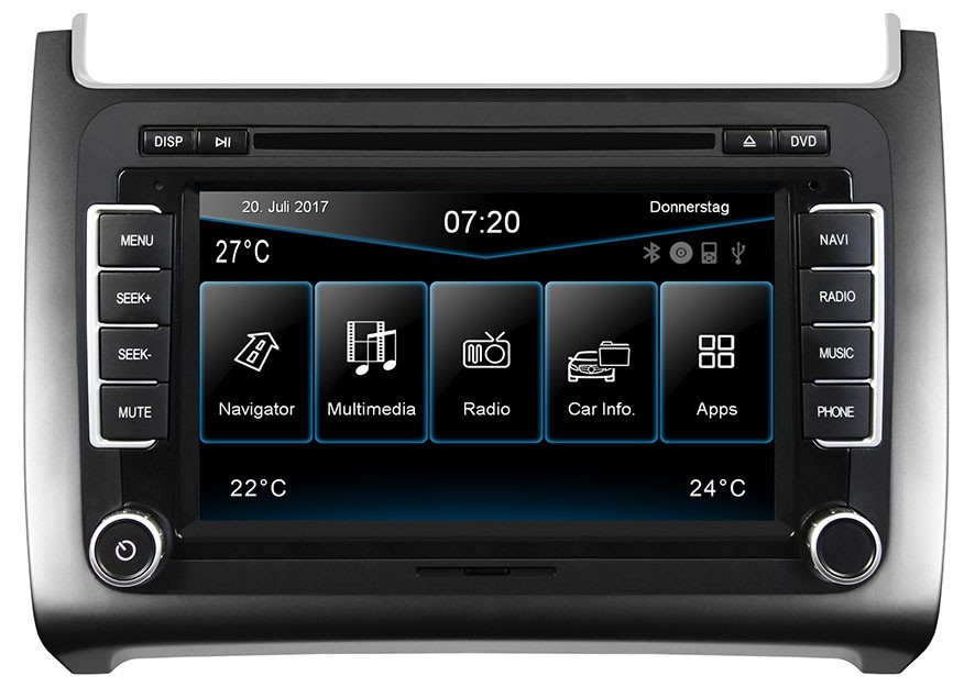 ESX Vision VN720 Radio/navigatie VW Polo 6C 17.8 cm (7") touchsc