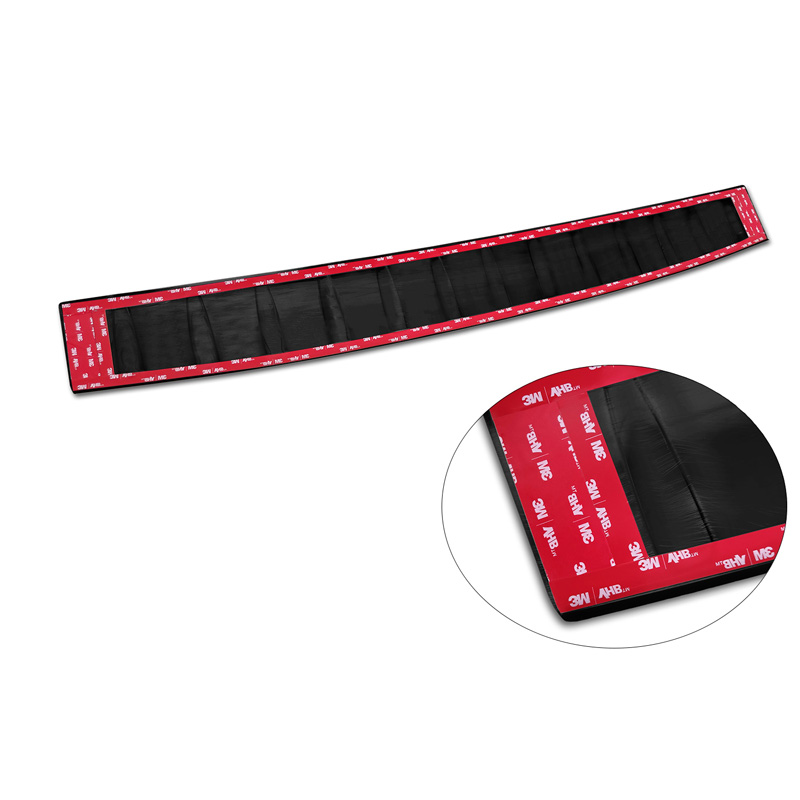 Zwart RVS Achterbumperprotector  Mercedes EQS SUV (X296) 2022- 'Ribs'