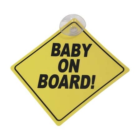 Plaatje 'Baby on board!'