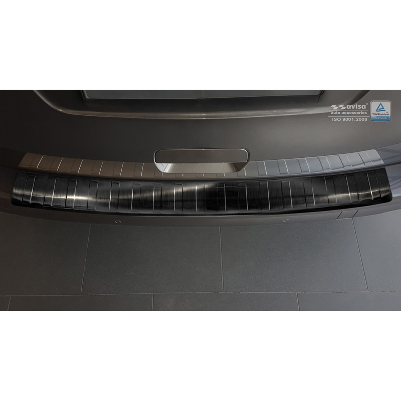 Zwart RVS Achterbumperprotector  Peugeot Traveller/Citroën Spacetourer/Toyota Pro-Ace 2016- 'Ribs'