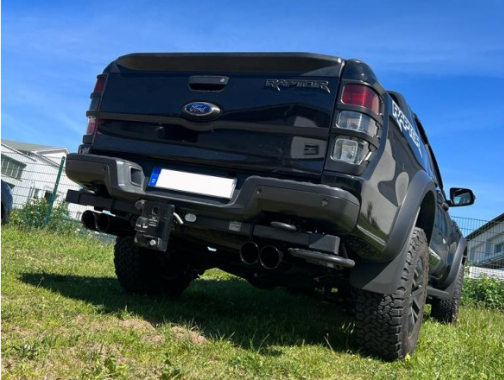 Ford Raptor final silencer exit right/left - 2x100 type 25 left/right black
